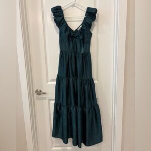 Francesca's Collections Green Maxi Dress